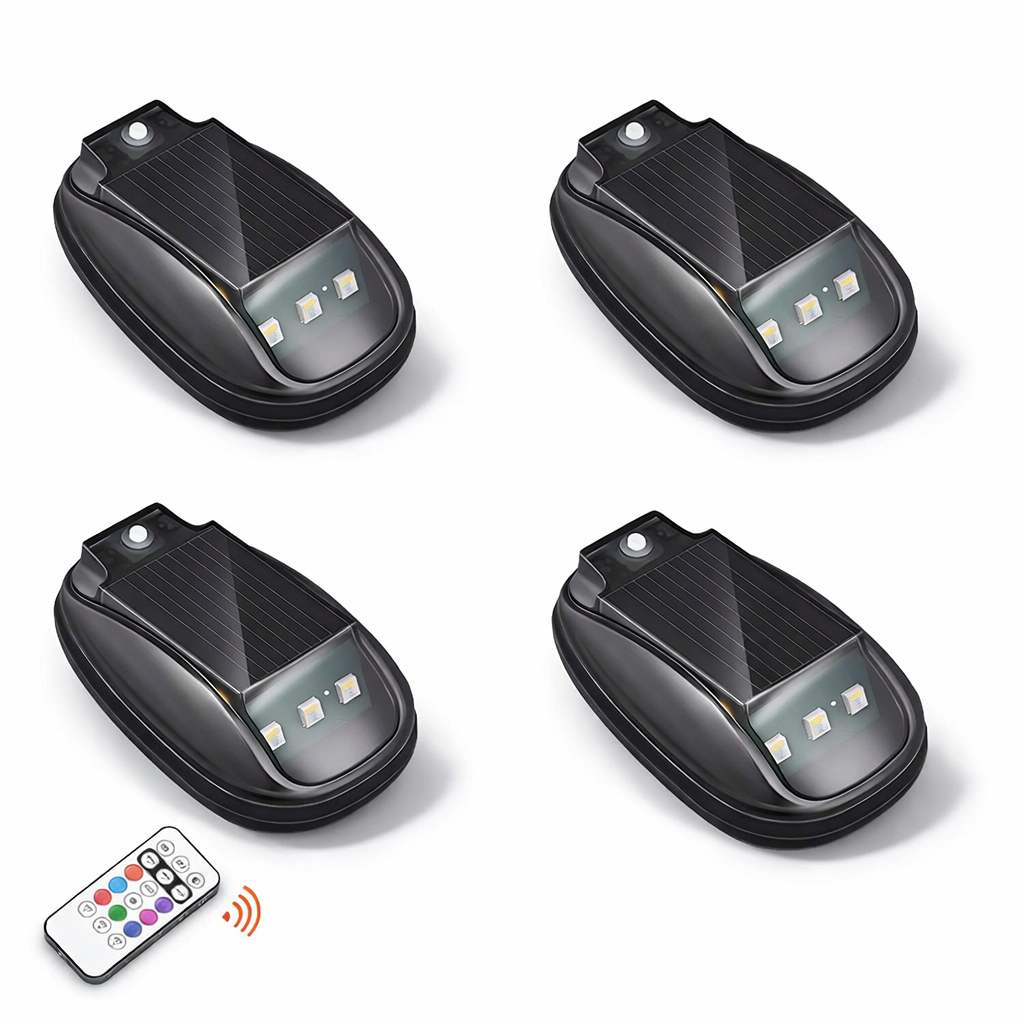 ClearBeam™ 4pcs Solar Roof Lights